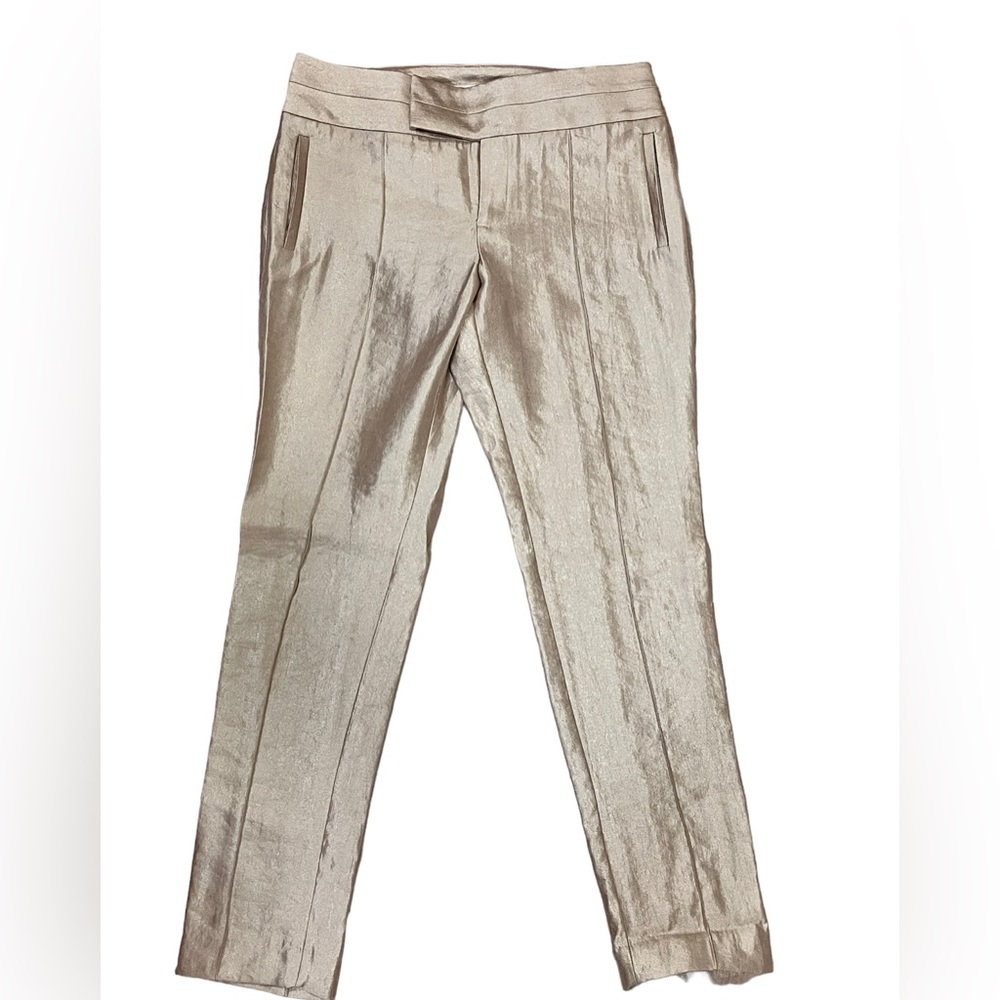 Calvin Klein Trousers in Metallic Gold